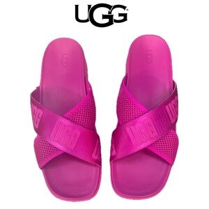 UGG Emily Dragon Fruit Mesh Criss-Cross Sandals NWOT